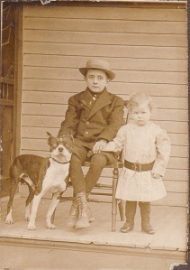children with dog